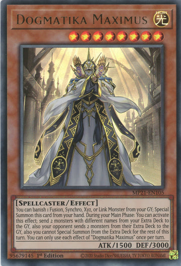 MP21-EN105 - Dogmatika Maximus - Ultra Rare - 2021 Tin of Ancient Battles