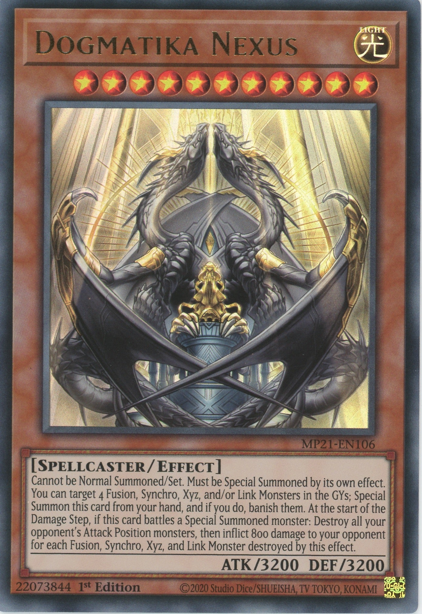 MP21-EN106 - Dogmatika Nexus - Ultra Rare - Effect Monster - Mega Pack 2021