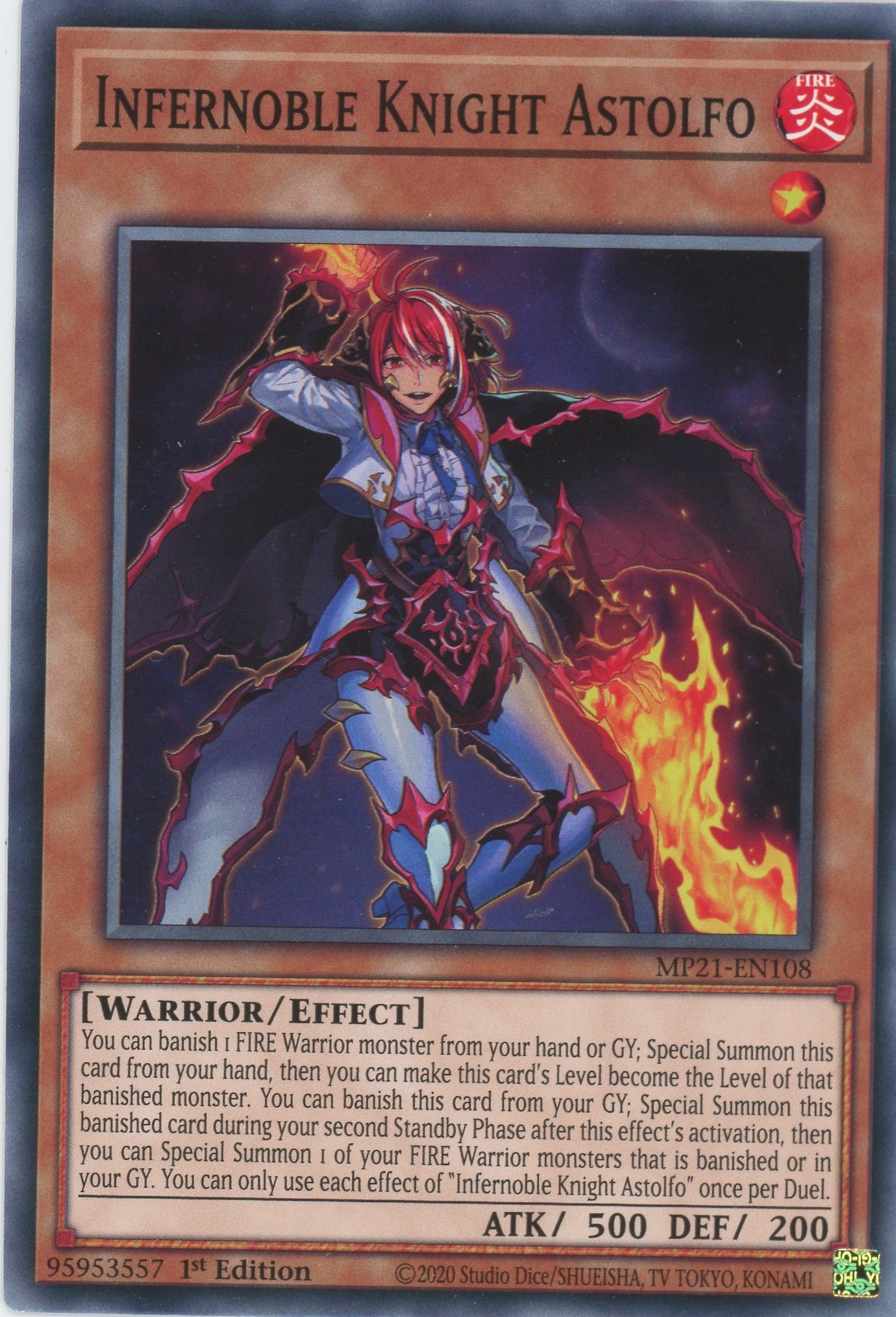 MP21-EN108 - Infernoble Knight Astolfo - Common - Effect Monster - Mega Pack 2021