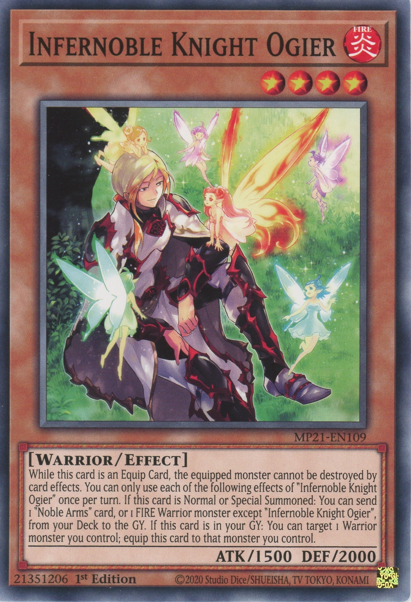 MP21-EN109 - Infernoble Knight Ogier - Common - Effect Monster - Mega Pack 2021