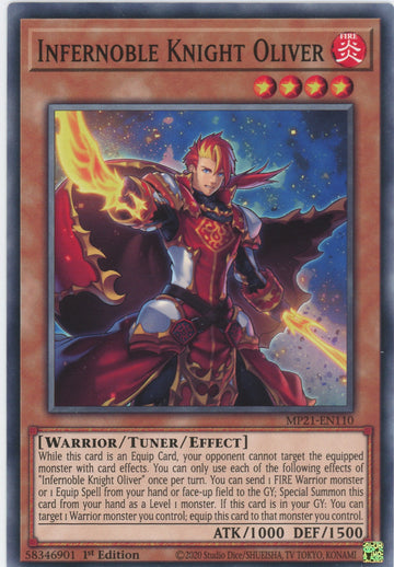 MP21-EN110 - Infernoble Knight Oliver - Common - 2021 Tin of Ancient Battles