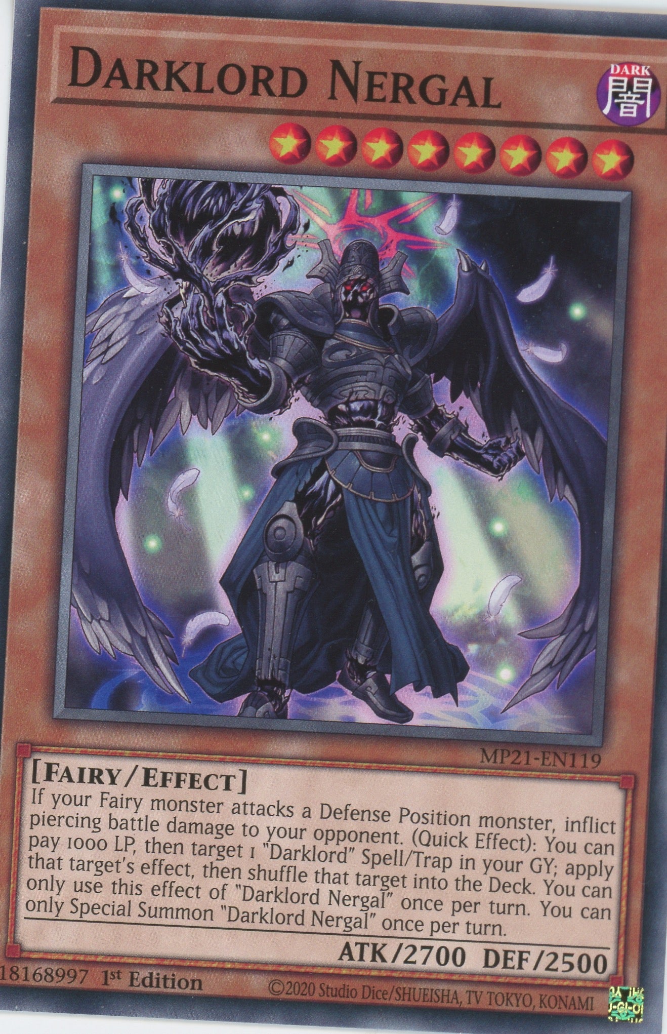 MP21-EN119 - Darklord Nergal - Common - Effect Monster - Mega Pack 2021