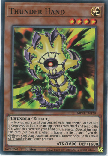 MP21-EN120 - Thunder Hand - Super Rare - 2021 Tin of Ancient Battles