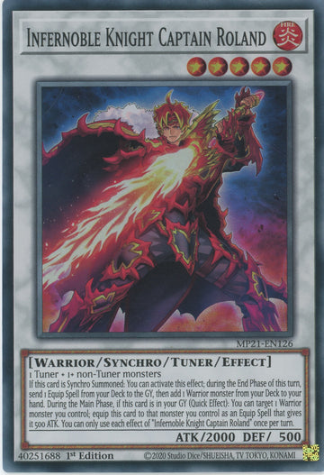 MP21-EN126 - Infernoble Knight Captain Roland - Super Rare - 2021 Tin of Ancient Battles