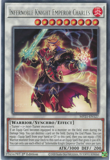 MP21-EN127 - Infernoble Knight Emperor Charles - Rare - 2021 Tin of Ancient Battles