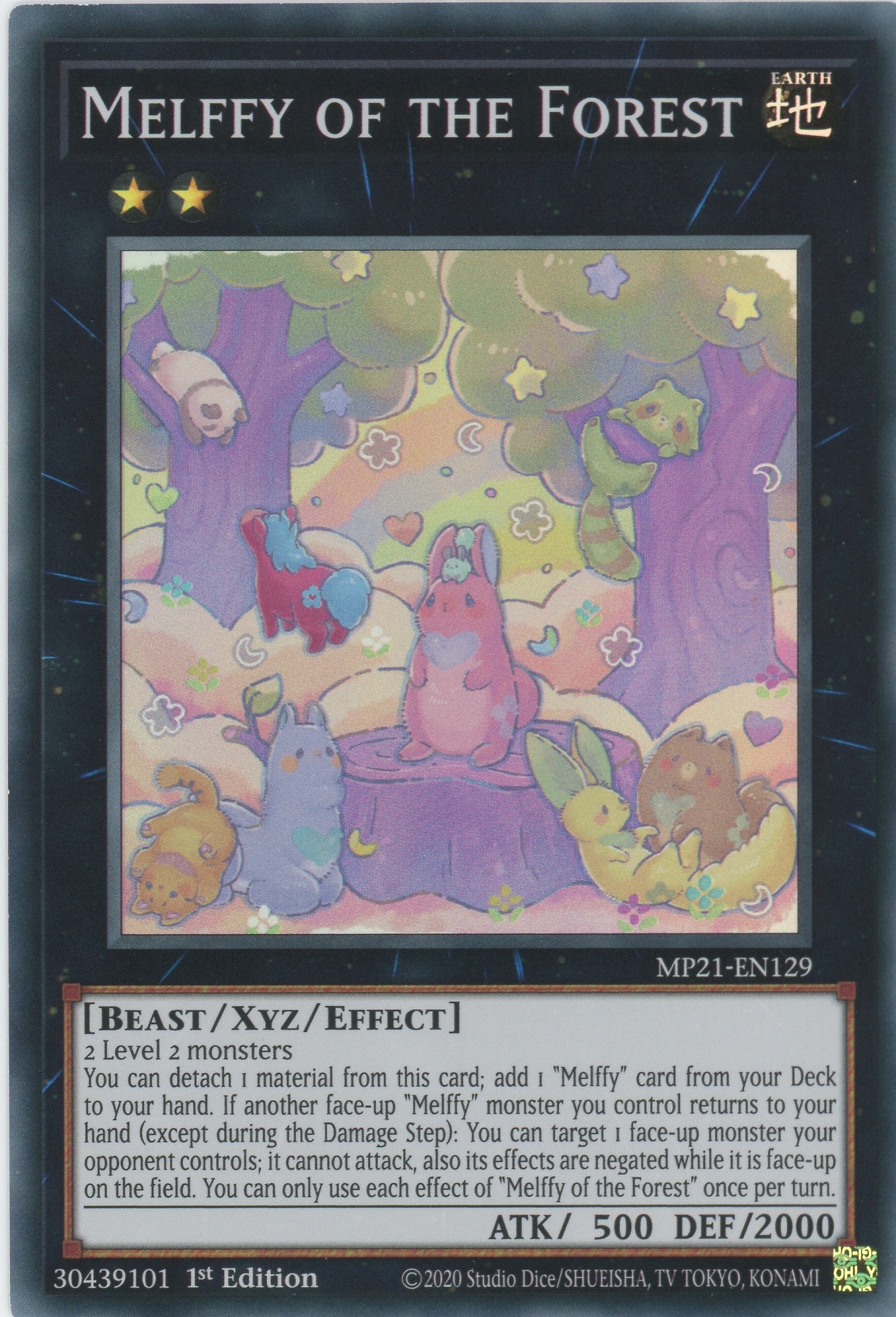 MP21-EN129 - Melffy of the Forest - Super Rare - Effect Xyz Monster - Mega Pack 2021