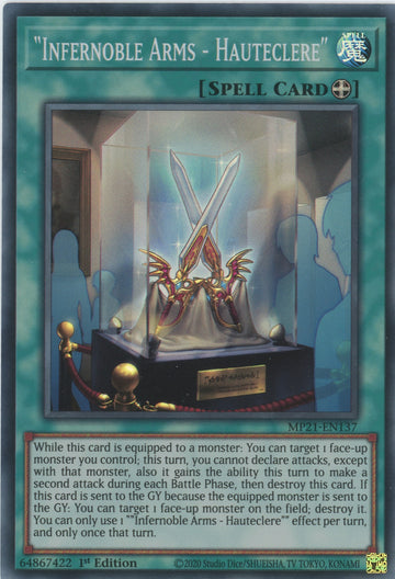 MP21-EN137 - "Infernoble Arms - Durendal" - Super Rare - 2021 Tin of Ancient Battles