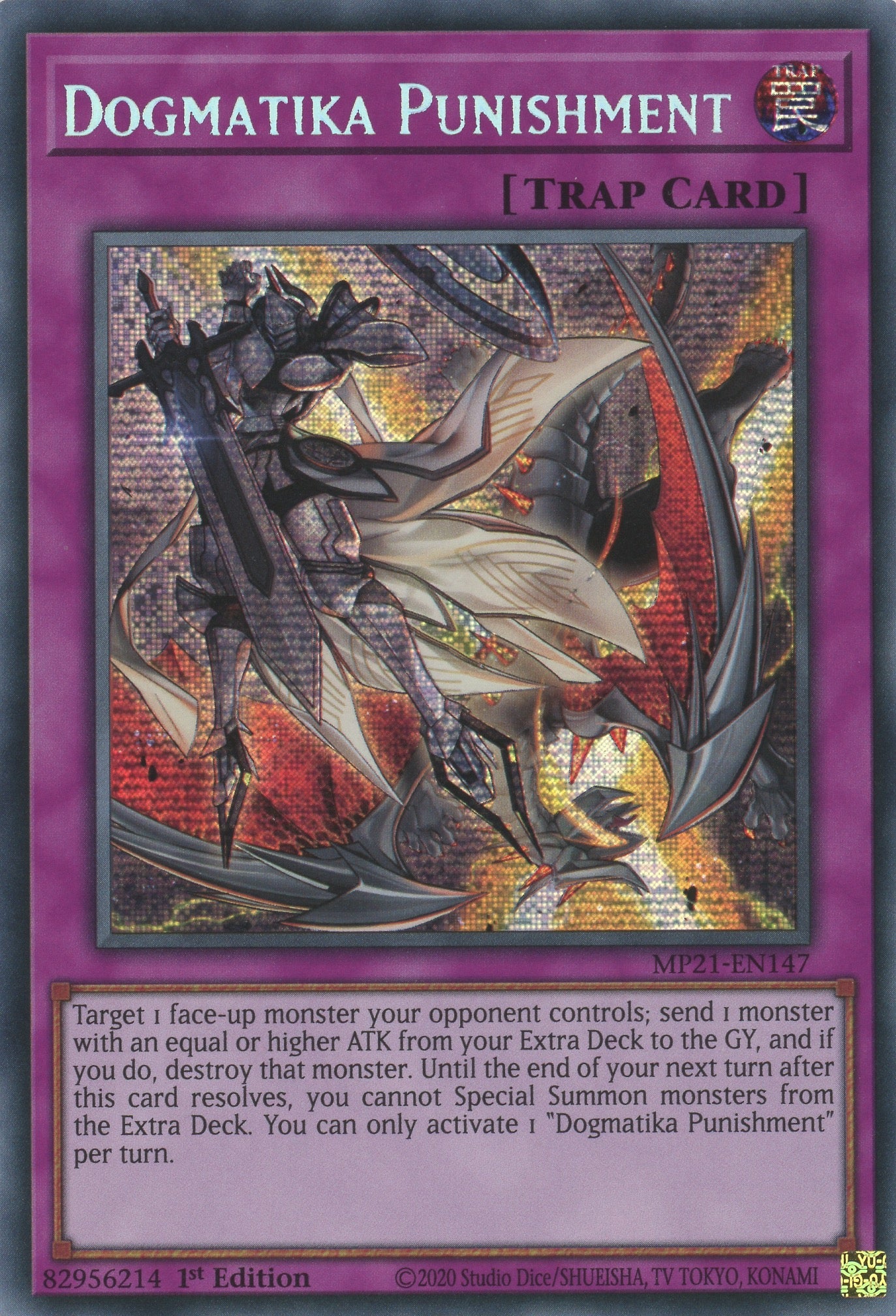 MP21-EN147 - Dogmatika Punishment - Prismatic Secret Rare - Normal Trap - Mega Pack 2021