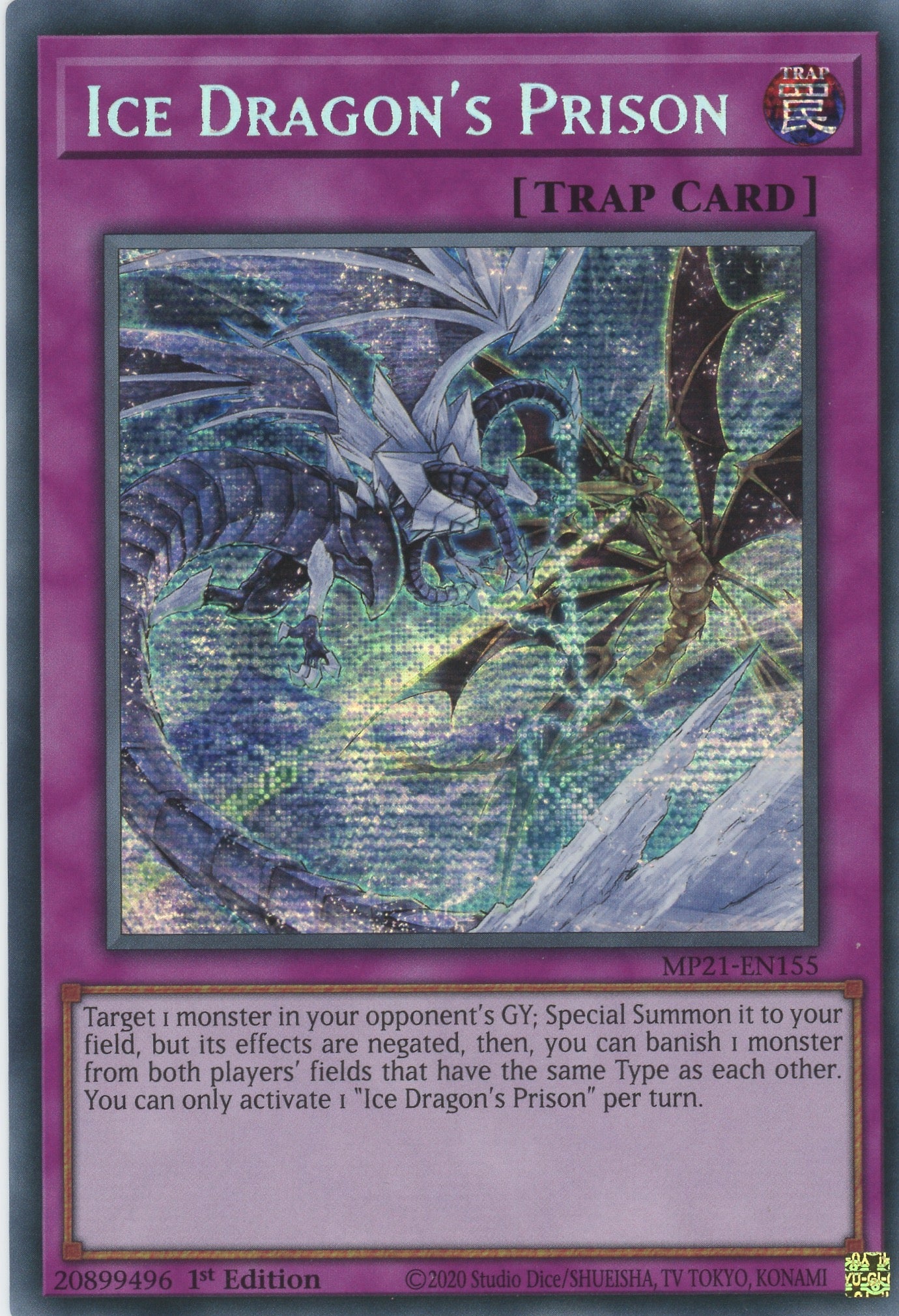 MP21-EN155 - Ice Dragon's Prison - Prismatic Secret Rare - Normal Trap - Mega Pack 2021