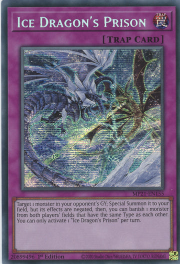 MP21-EN155 - Ice Dragon's Prison - Secret Rare - 2021 Tin of Ancient Battles
