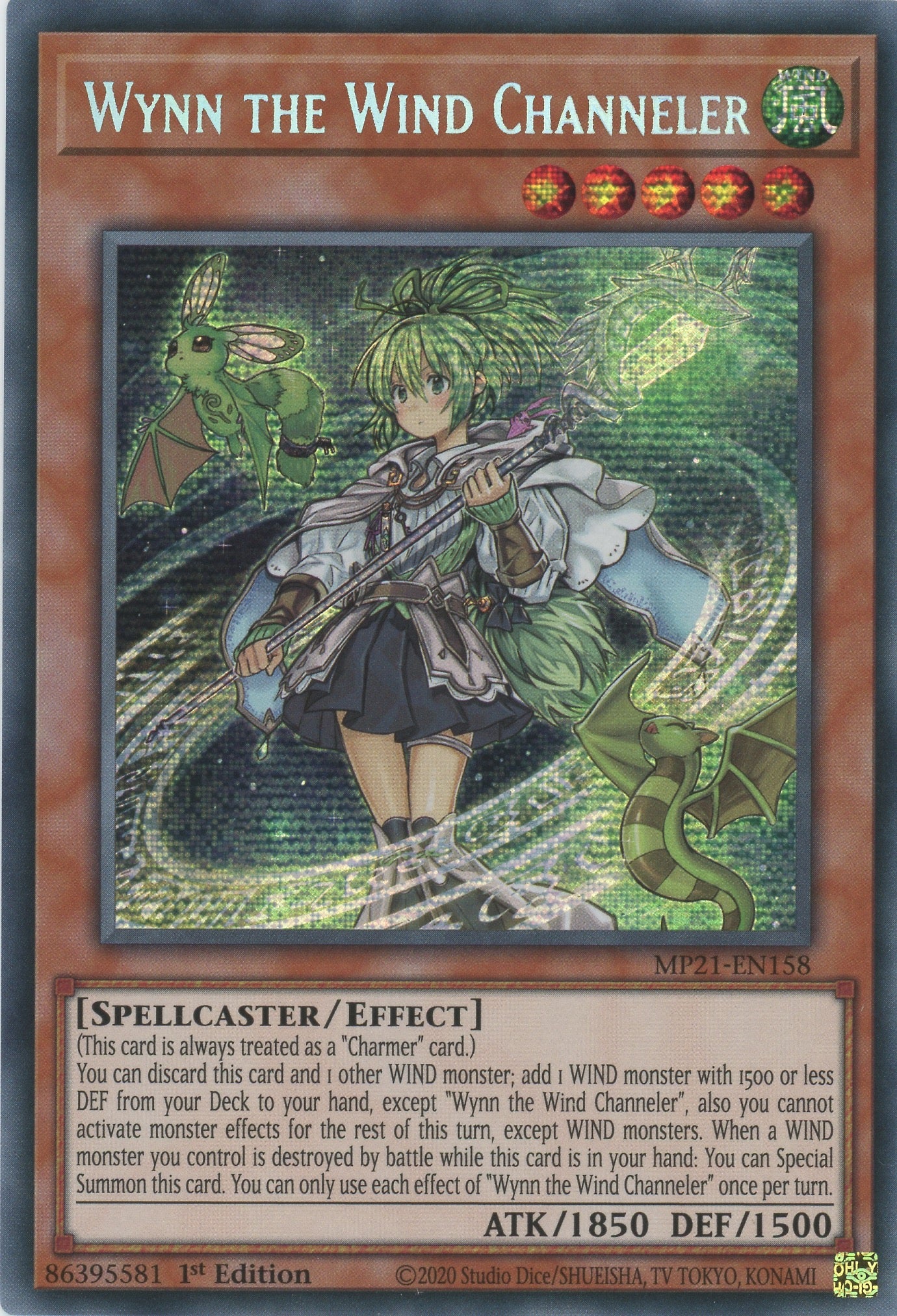 MP21-EN158 - Wynn the Wind Channeler - Prismatic Secret Rare - Effect Monster - Mega Pack 2021