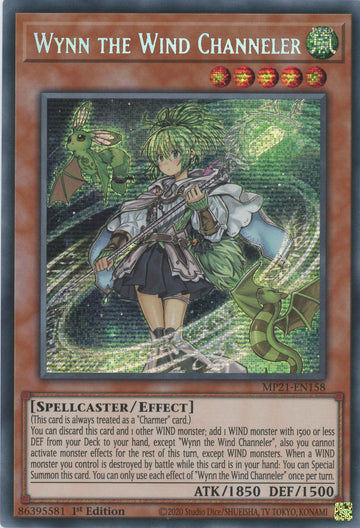 MP21-EN158 - Wynn the Wind Channeler - Secret Rare - 2021 Tin of Ancient Battles