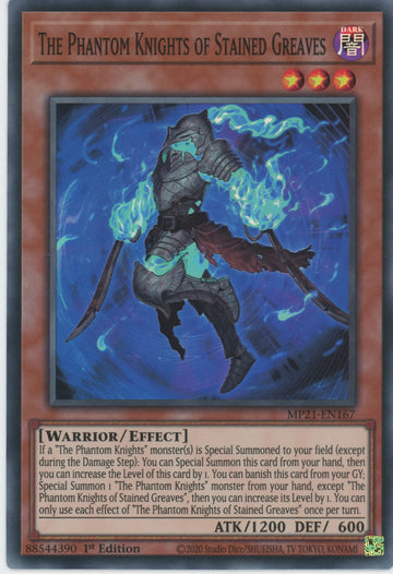 MP21-EN167 - The Phantom Knights of Stained Greaves - Super Rare - 2021 Tin of Ancient Battles