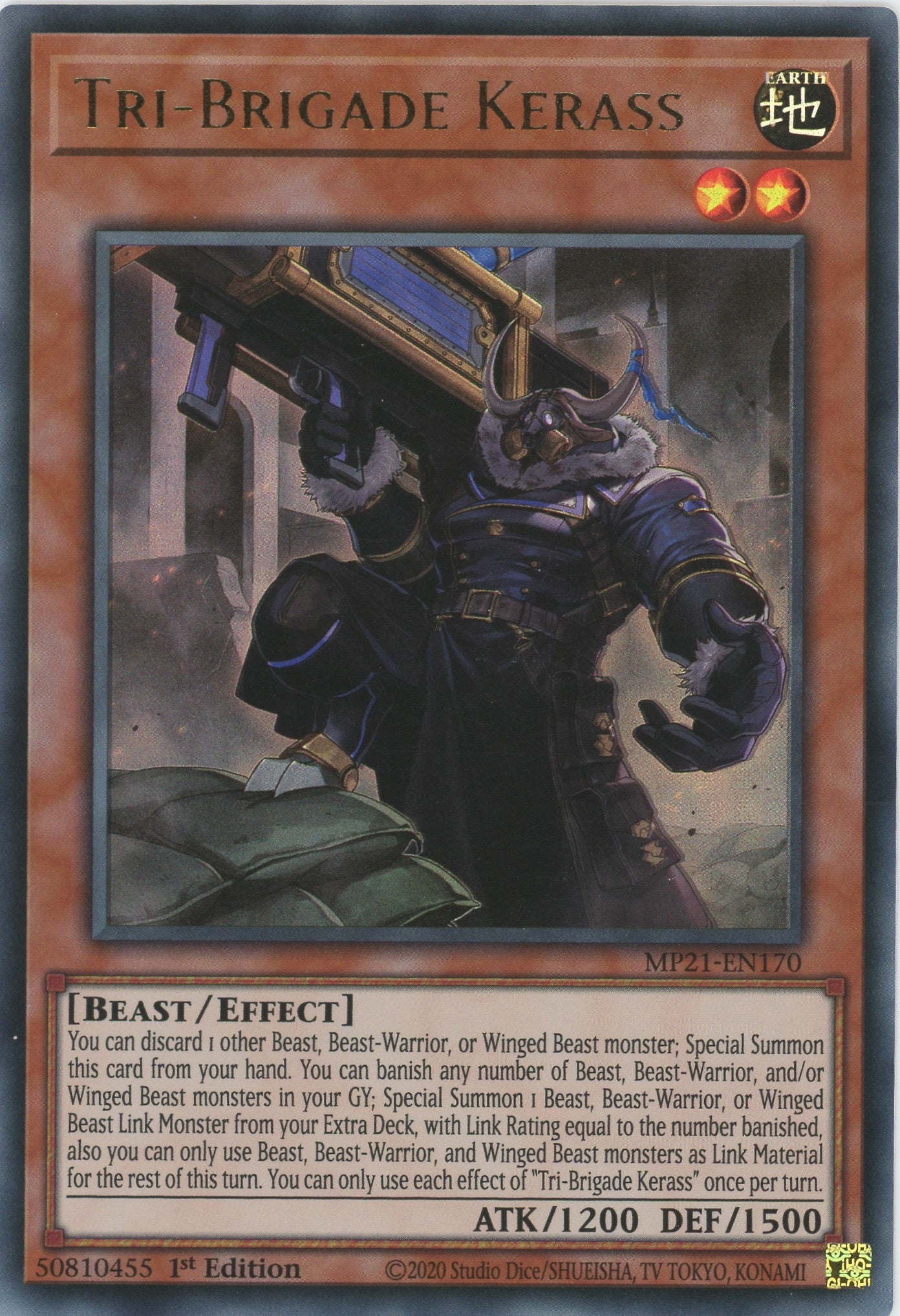 MP21-EN170 - Tri-Brigade Kerass - Ultra Rare - Effect Monster - Mega Pack 2021