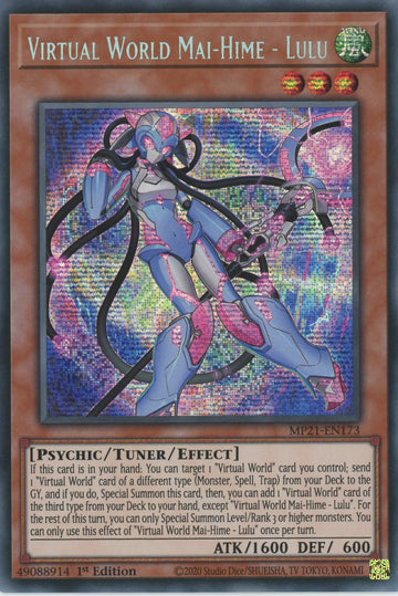 MP21-EN173 - Virtual World Mai-Hime - Lulu - Secret Rare - 2021 Tin of Ancient Battles