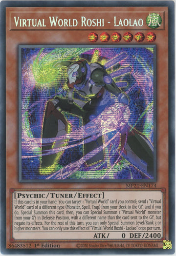MP21-EN174 - Virtual World Roshi - Laolao - Secret Rare - 2021 Tin of Ancient Battles