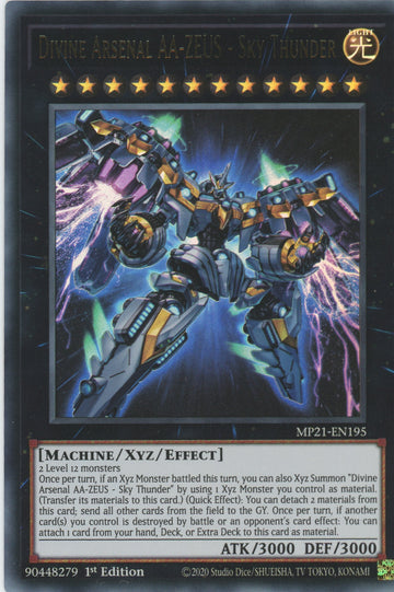 MP21-EN195 - Divine Arsenal AA-ZEUS - Sky Thunder - Ultra Rare - 2021 Tin of Ancient Battles