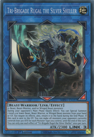 MP21-EN197 - Tri-Brigade Rugal the Silver Sheller - Super Rare - 2021 Tin of Ancient Battles