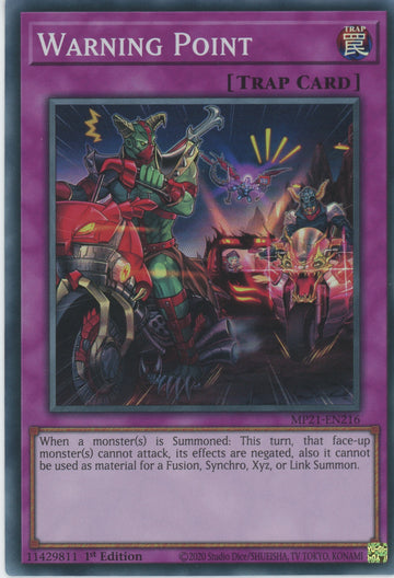 MP21-EN216 - Warning Point - Super Rare - 2021 Tin of Ancient Battles