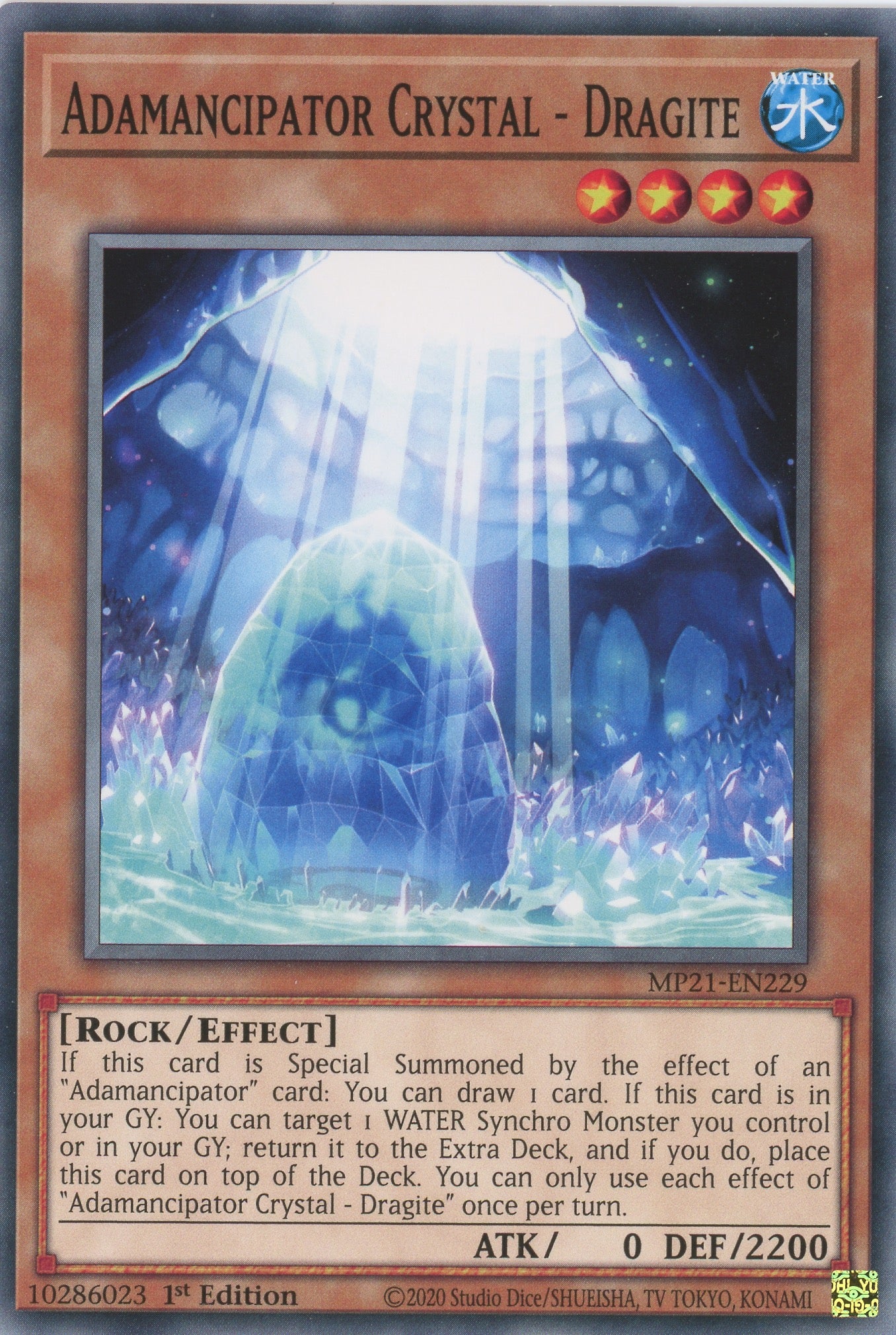 MP21-EN229 - Adamancipator Crystal - Dragite - Common - Effect Monster - Mega Pack 2021