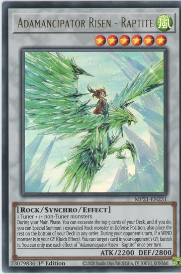 MP21-EN231 - Adamancipator Risen - Raptite - Ultra Rare - 2021 Tin of Ancient Battles
