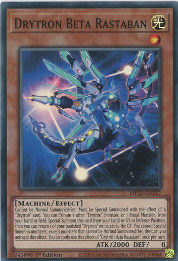 MP21-EN237 - Drytron Beta Rastaban - Super Rare - 2021 Tin of Ancient Battles