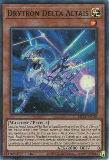 MP21-EN239 - Drytron Delta Altais - Super Rare - 2021 Tin of Ancient Battles