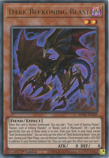 MP21-EN249 - Dark Beckoning Beast - Ultra Rare - 2021 Tin of Ancient Battles