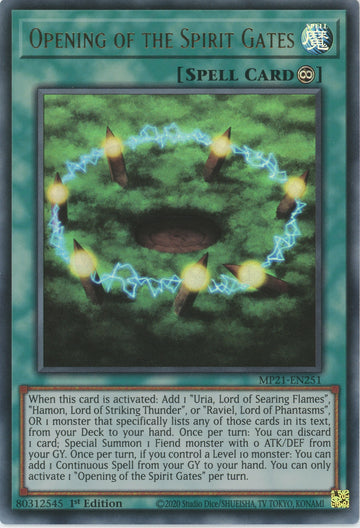 MP21-EN251 - Opening of the Spirit Gates - Ultra Rare - 2021 Tin of Ancient Battles