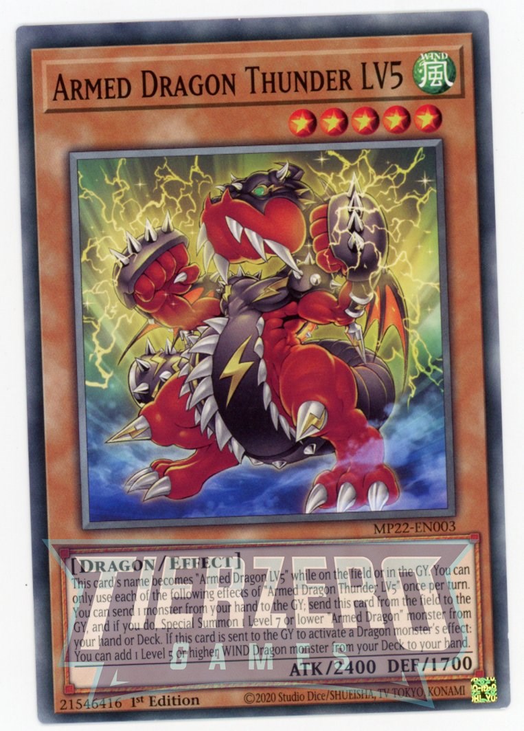 MP22-EN003 - Armed Dragon Thunder LV5 - Common - Effect Monster - Mega Pack 2022