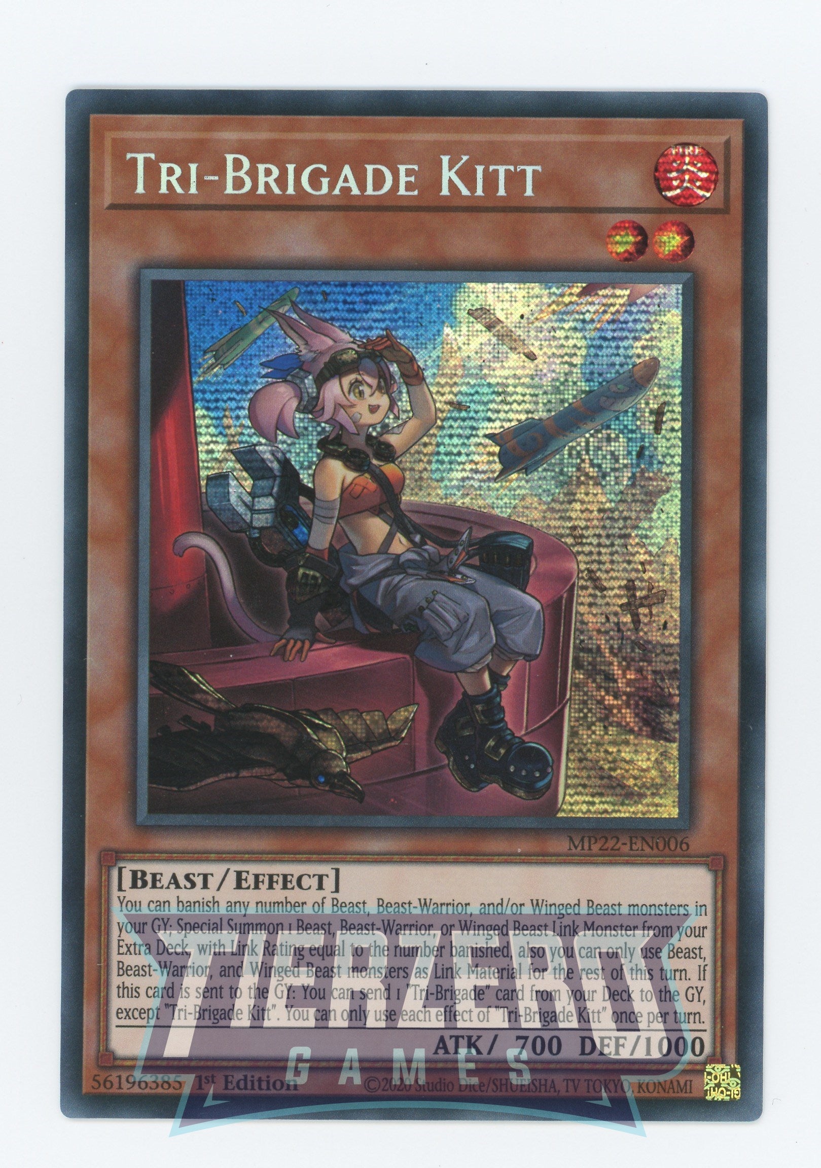 MP22-EN006 - Tri-Brigade Kitt - Prismatic Secret Rare - Effect Monster - Mega Pack 2022