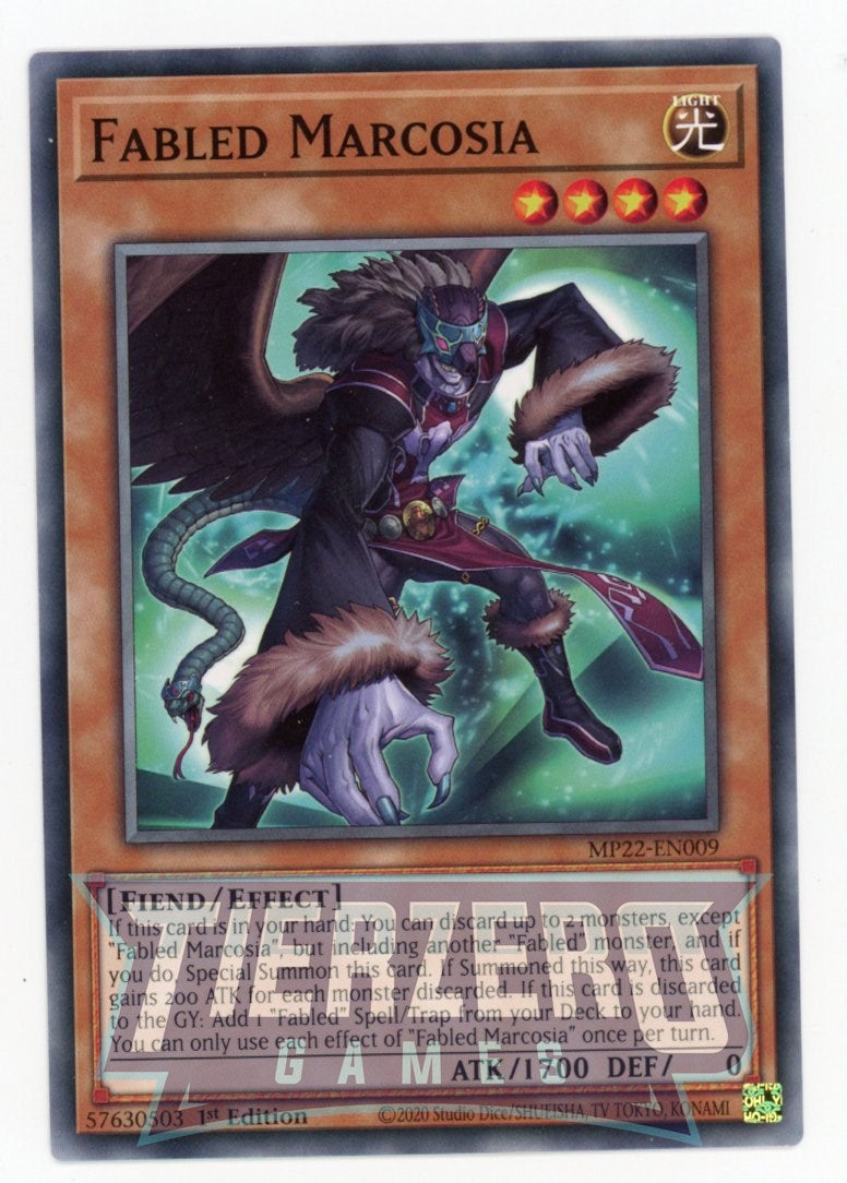 MP22-EN009 - Fabled Marcosia - Common - Effect Monster - Mega Pack 2022