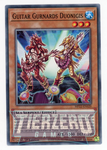 MP22-EN020 - Guitar Gurnards Duonigis - Common - 2022 Tin of the Pharaoh's Gods