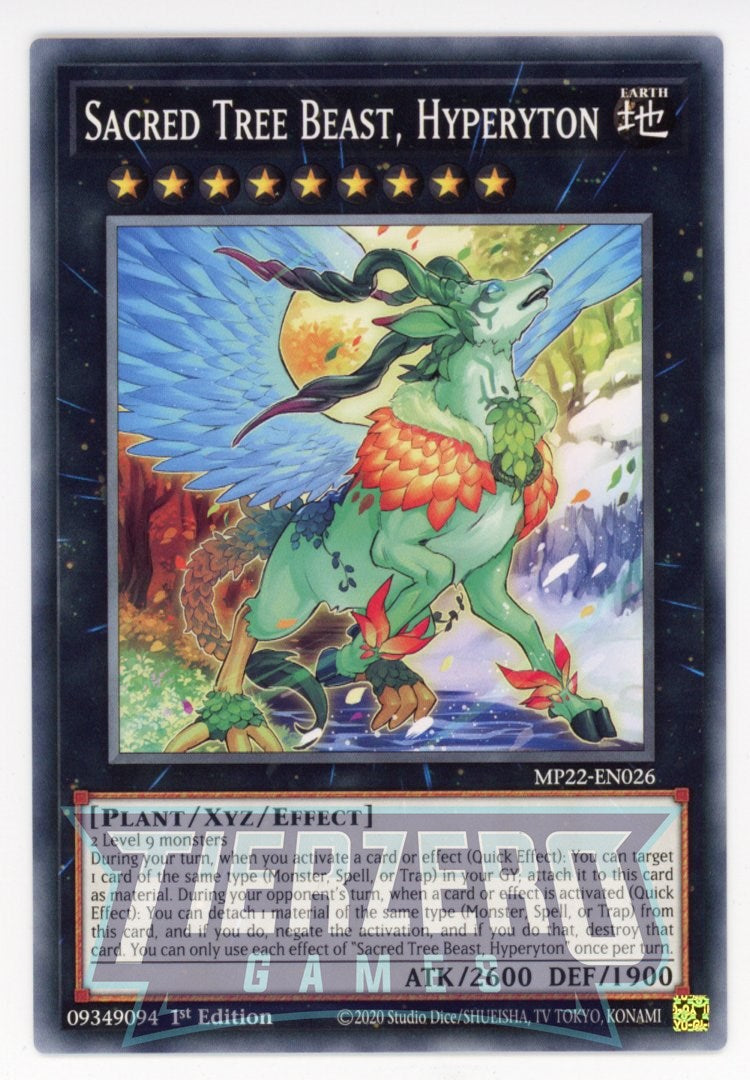 MP22-EN026 - Sacred Tree Beast, Hyperyton - Common - Effect Xyz Monster - Mega Pack 2022