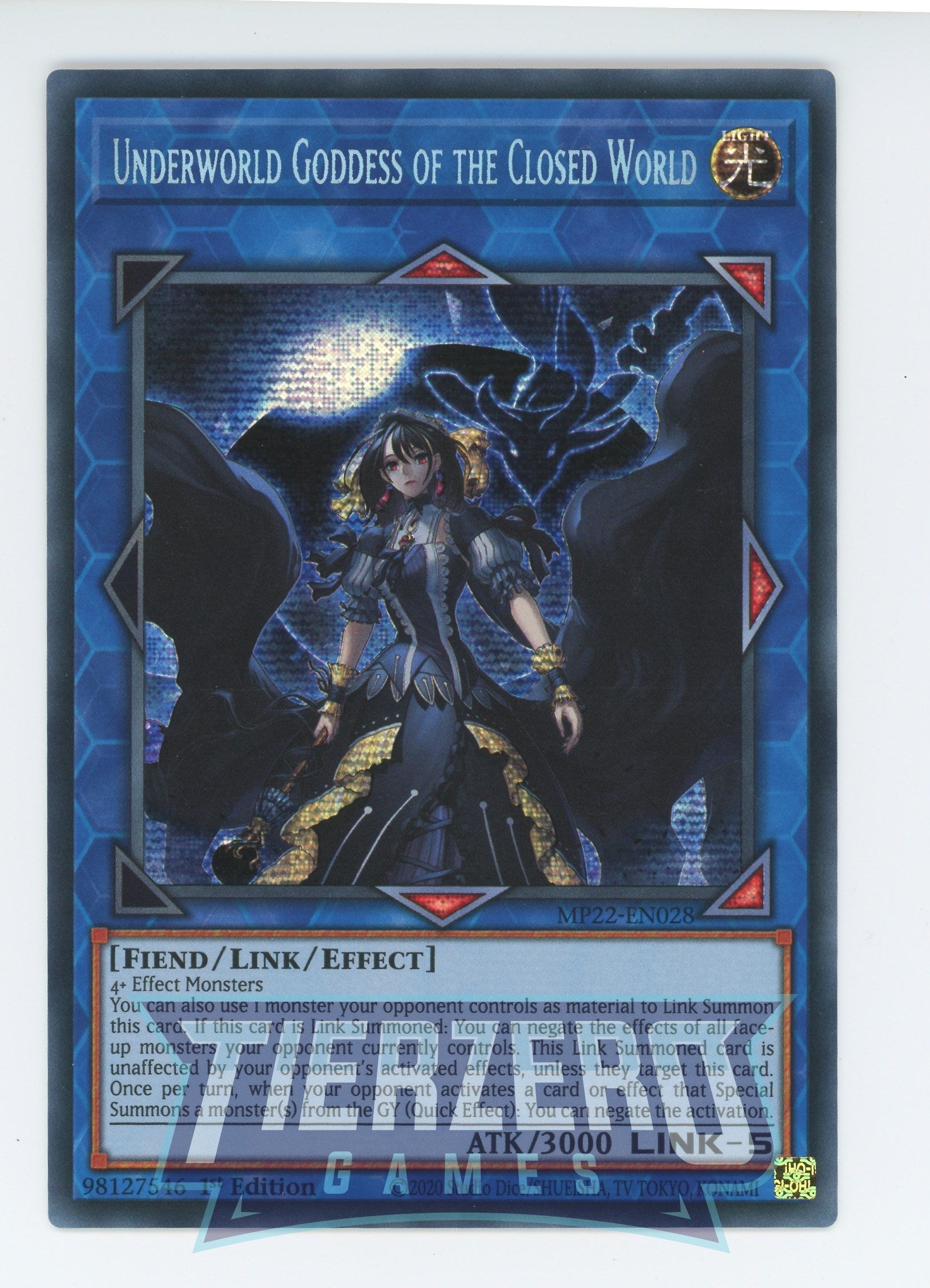 MP22-EN028 - Underworld Goddess of the Closed World - Prismatic Secret Rare - Effect Link Monster - Mega Pack 2022