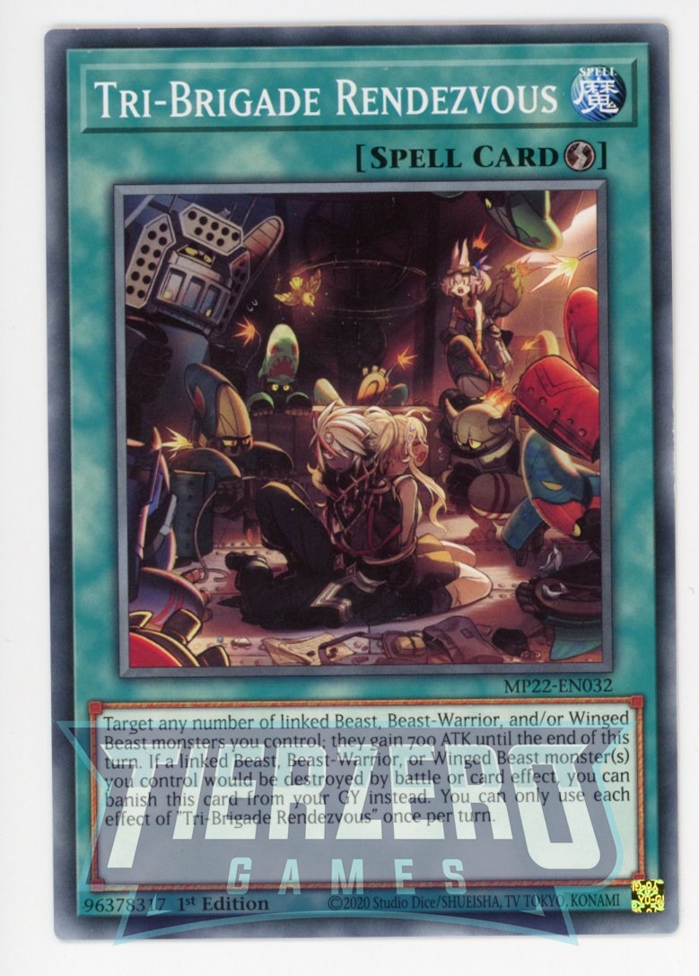 MP22-EN032 - Tri-Brigade Rendezvous - Common - Quick-Play Spell - Mega Pack 2022