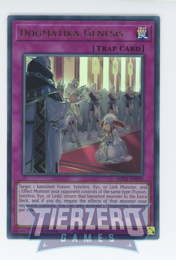 MP22-EN039 - Dogmatika Genesis - Ultra Rare - 2022 Tin of the Pharaoh's Gods
