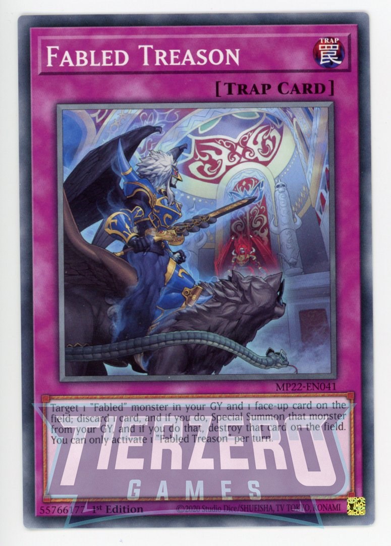 MP22-EN041 - Fabled Treason - Common - Normal Trap - Mega Pack 2022