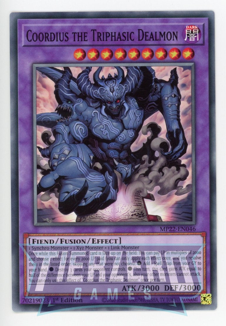 MP22-EN046 - Coordius the Triphasic Dealmon - Common - Effect Fusion Monster - Mega Pack 2022