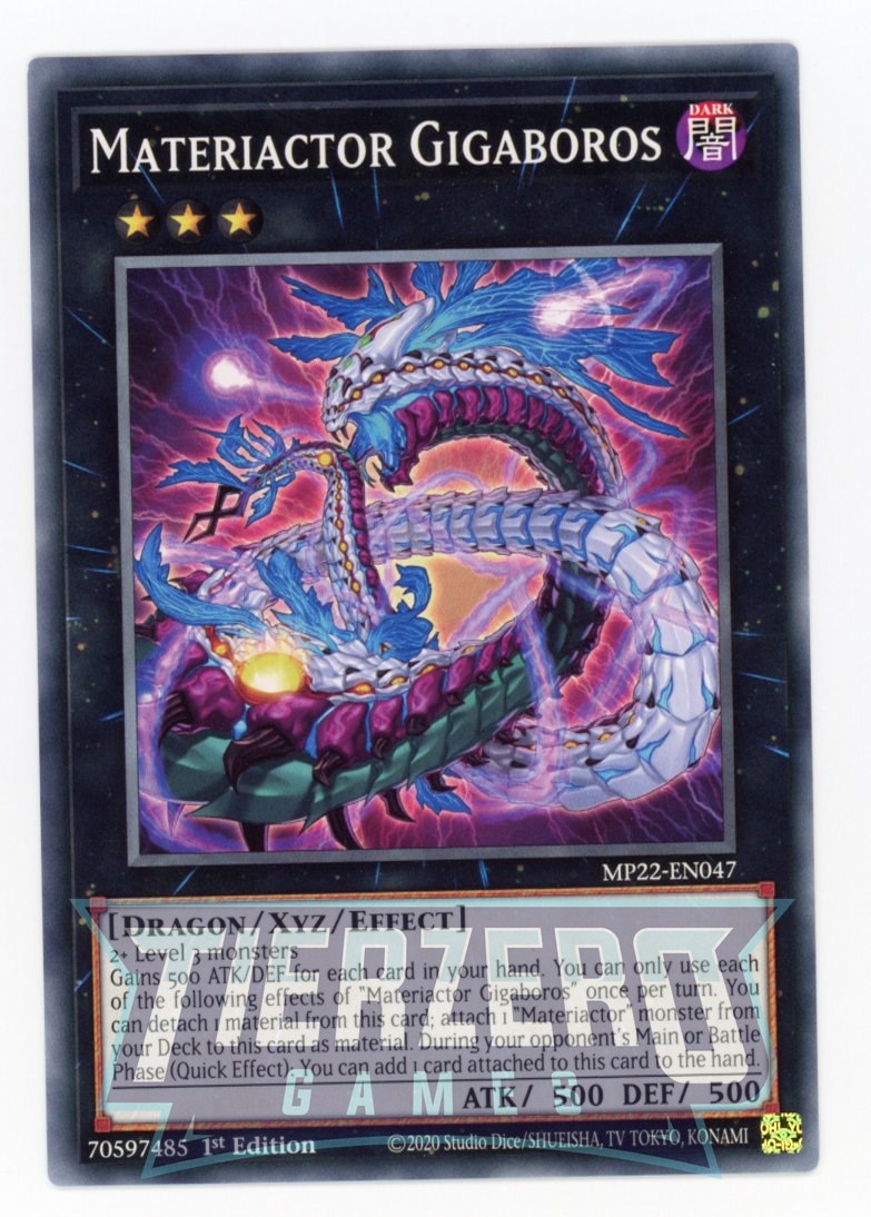 MP22-EN047 - Materiactor Gigaboros - Common - Effect Xyz Monster - Mega Pack 2022