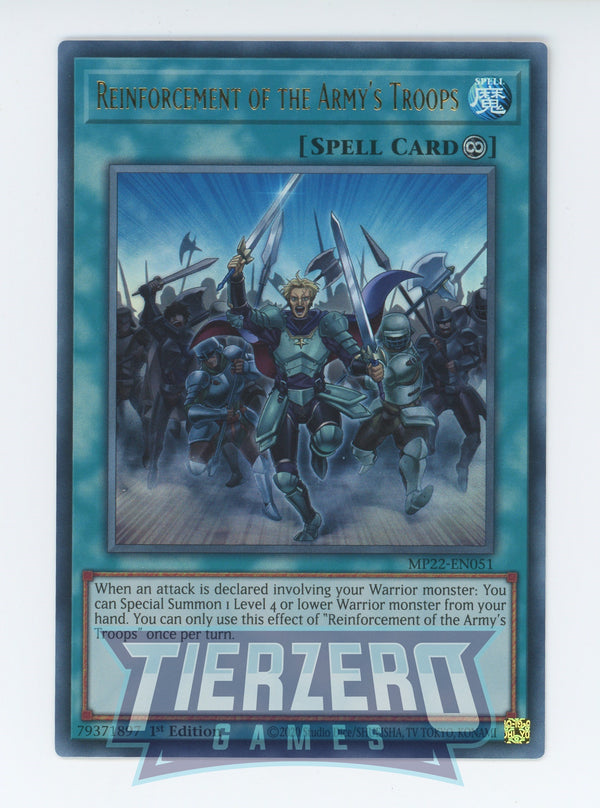 MP22-EN051 - Reinforcement of the Army's Troops - Ultra Rare - Continuous Spell - Mega Pack 2022