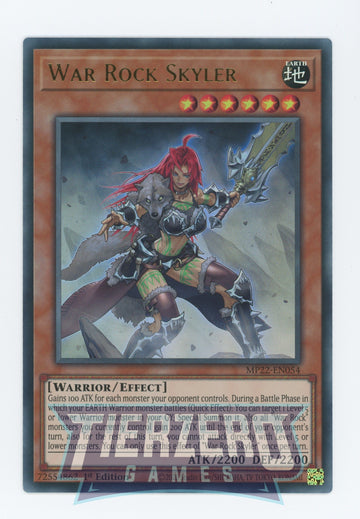 MP22-EN054 - War Rock Skyler - Ultra Rare - 2022 Tin of the Pharaoh's Gods