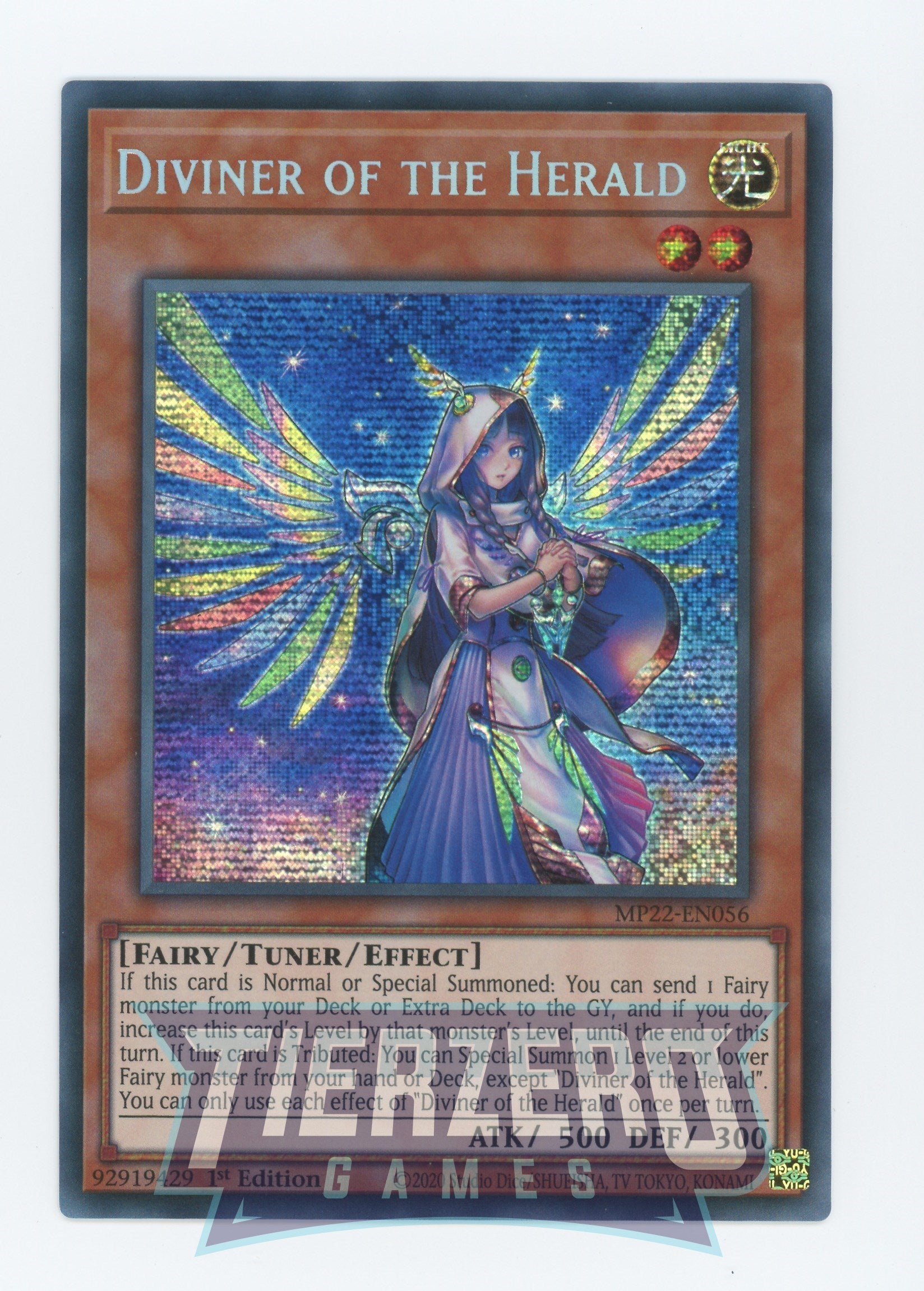 MP22-EN056 - Diviner of the Herald - Prismatic Secret Rare - Effect Tuner monster - Mega Pack 2022