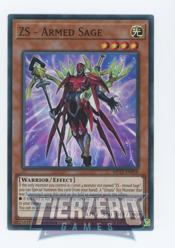 MP22-EN058 - ZS - Armed Sage - Super Rare - 2022 Tin of the Pharaoh's Gods