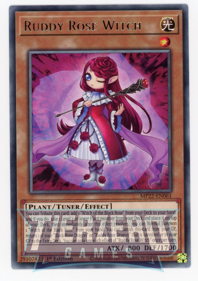 MP22-EN061 - Ruddy Rose Witch - Rare - Effect Tuner monster - Mega Pack 2022