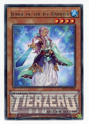 MP22-EN066 - Judge of the Ice Barrier - Rare - 2022 Tin of the Pharaoh's Gods