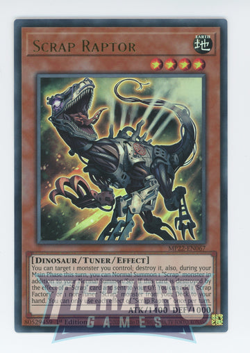 MP22-EN067 - Scrap Raptor - Ultra Rare - 2022 Tin of the Pharaoh's Gods