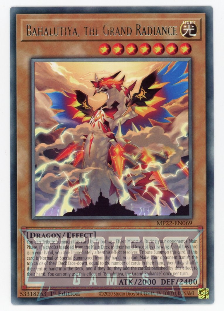 MP22-EN069 - Bahalutiya, the Grand Radiance - Rare - Effect Monster - Mega Pack 2022