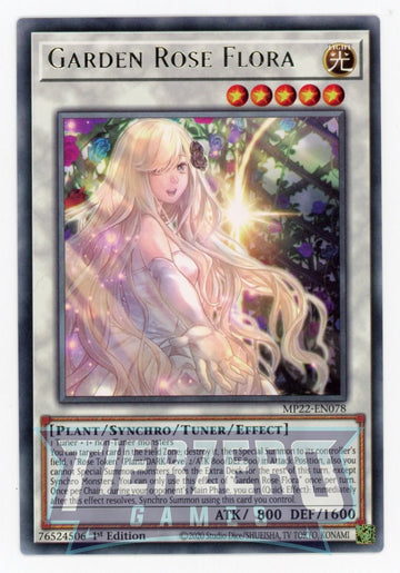 MP22-EN078 - Garden Rose Flora - Rare - 2022 Tin of the Pharaoh's Gods