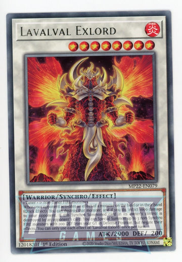 MP22-EN079 - Lavalval Exlord - Rare - 2022 Tin of the Pharaoh's Gods